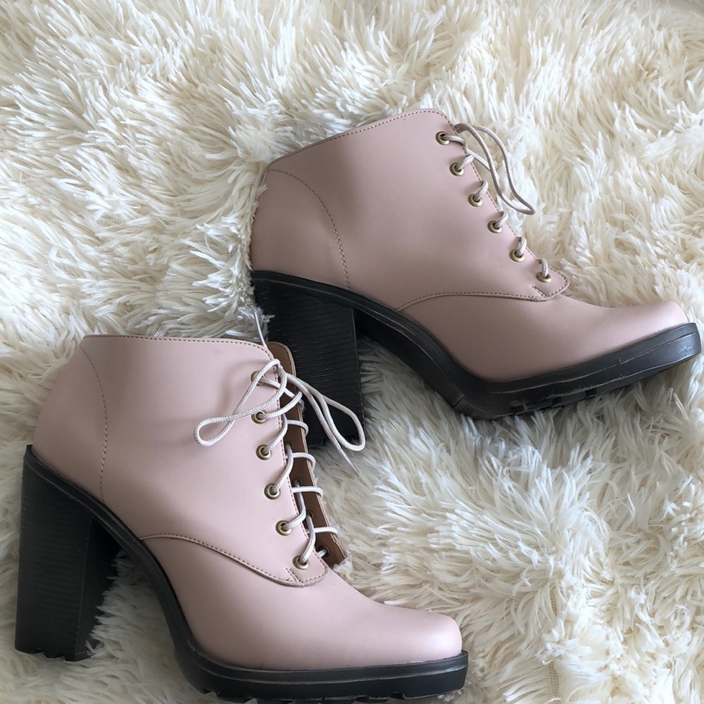 Dusty Pink Ankle Booties
